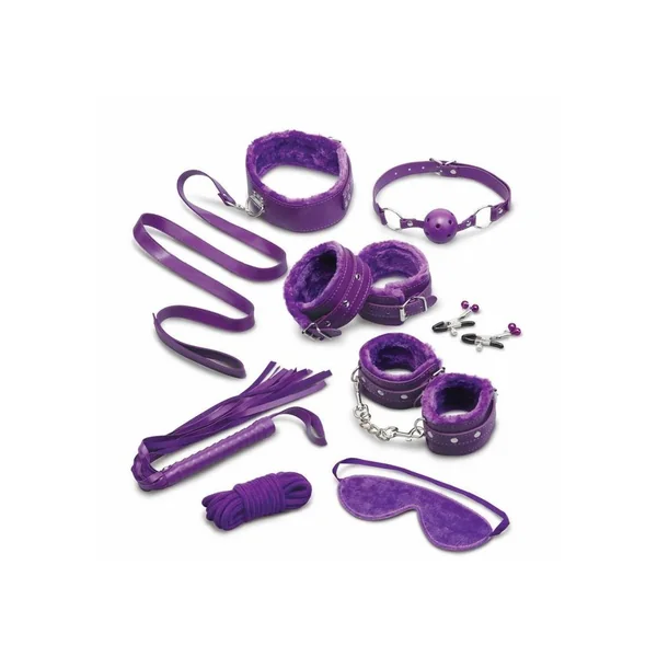 WhipSmart Fuzzy Collection Bondage Kit – Purple