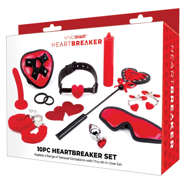Whipsmart Heartbreaker Set 10pc Red/blk