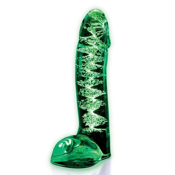 Whipsmart Lifelike Glass Dildo with Balls – 5.5in – Clear