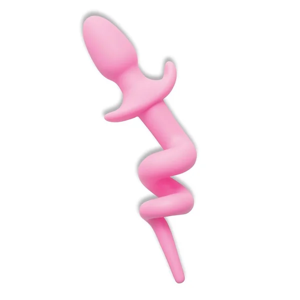 Whipsmart Play Tails Silicone Piggy Tail 3in – Pink
