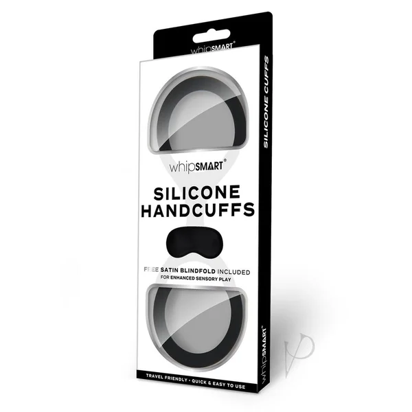 WhipSmart Quickie Cuffs with Eye Mask - Small - Black