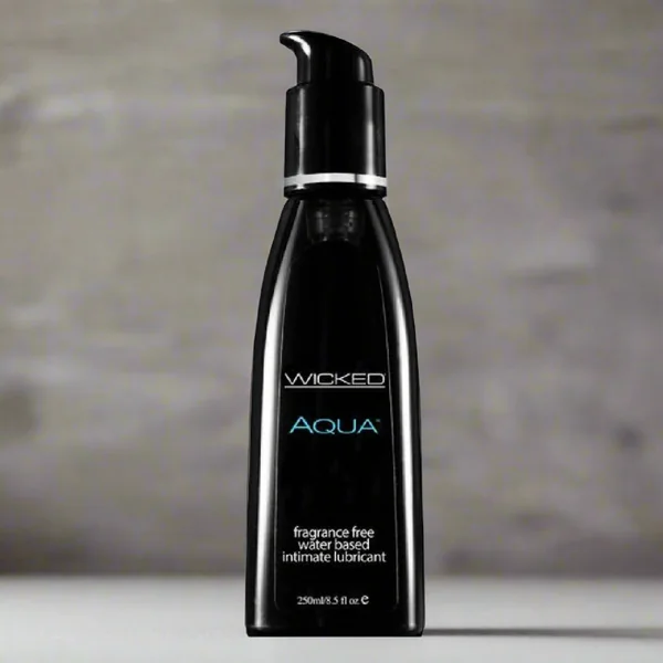 Wicked Aqua Fragrance Free Water Based Lubricant - Various Sizes