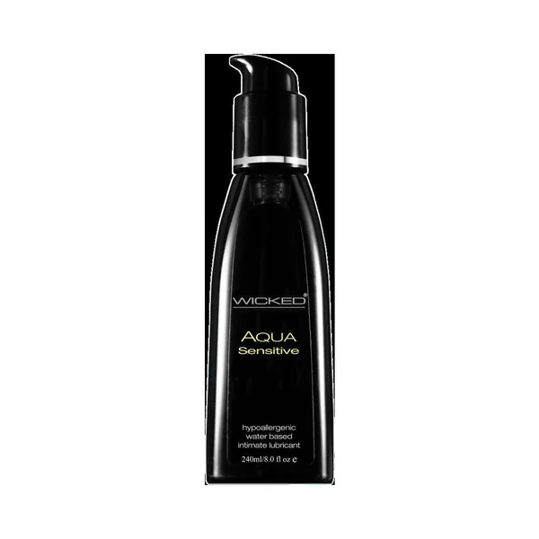 Wicked Aqua Sensitive Waterbased Hypoallergenic Unscented Lube 8oz