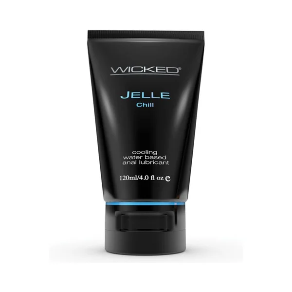 Wicked Jelle Anal Gel Cooling Sensation Lubricant 4oz Tube