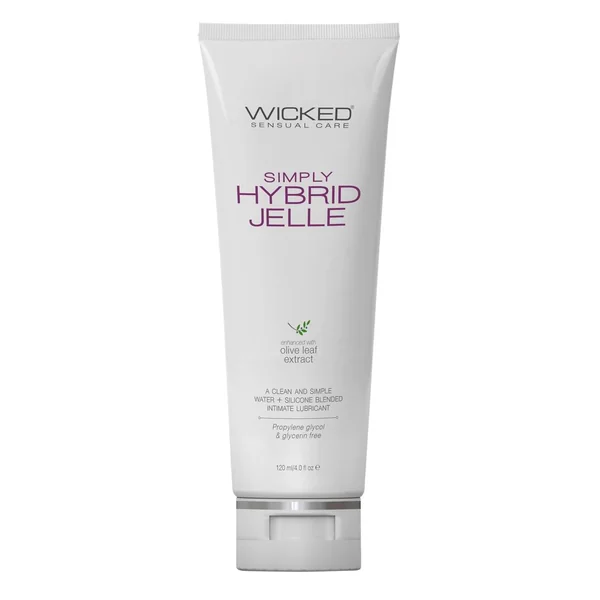 Wicked Simply Hybrid Jelle Lubricant with Olive Leaf Extract 4oz