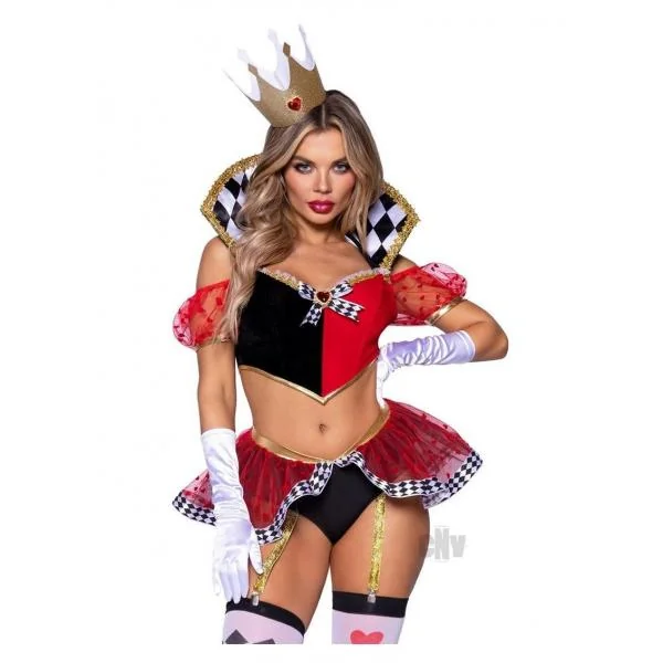 Wicked Wonderland Queen 3pc Md Blk/red