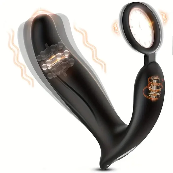 Wiggling Anal Plug Butt Plug Prostate Massager Male Sex Toy Anal Vibrator