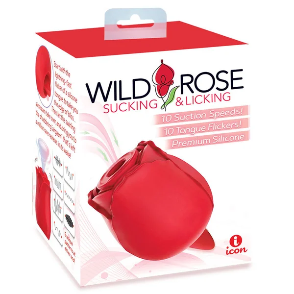 Wild Rose Sucking & Licking Stimulator 10 Modes