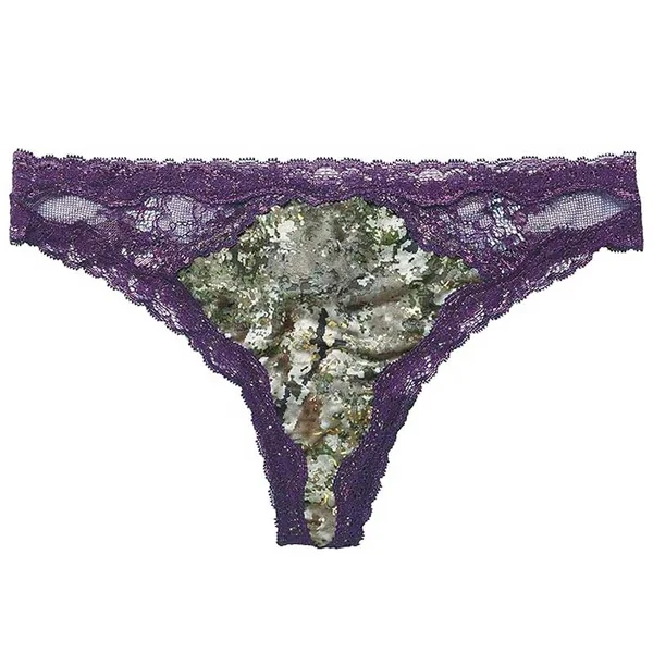 Wilderness Dreams Camo Plum Lace Thong
