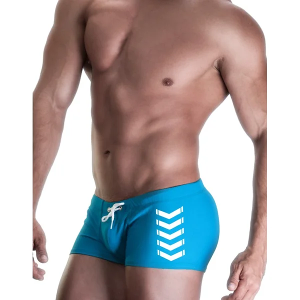 WildmanT CHEVRON SQUARE CUT SWIM BLUE