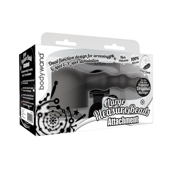 XGen Body Wand Pleasure Beads Attachment - Large Black