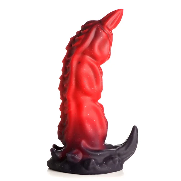XR Brands - King Scorpion Silicone Dildo - Red/Black