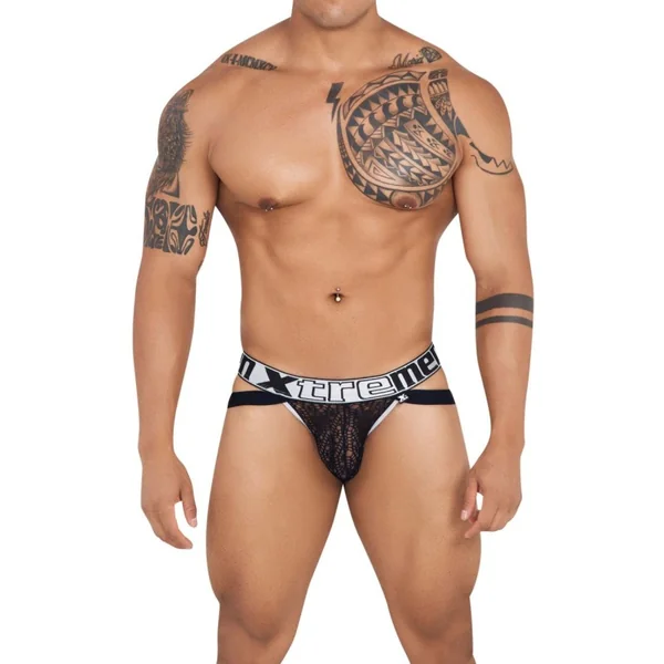 Xtremen 91118 Lace Jockstrap Color Black