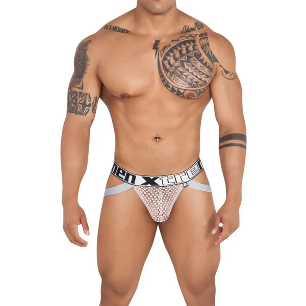 Xtremen 91118 Lace Jockstrap Color Rosewood