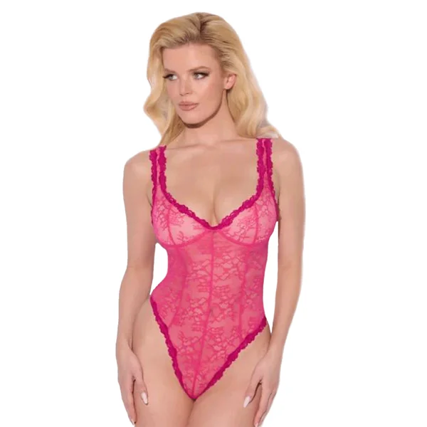 Yvonne Lace Seamed Bodysuit