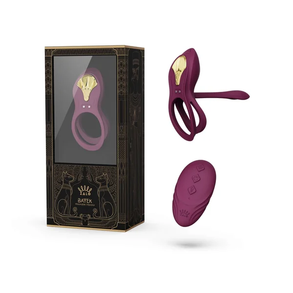 ZALO Bayek Vibrating Couples Ring Purple