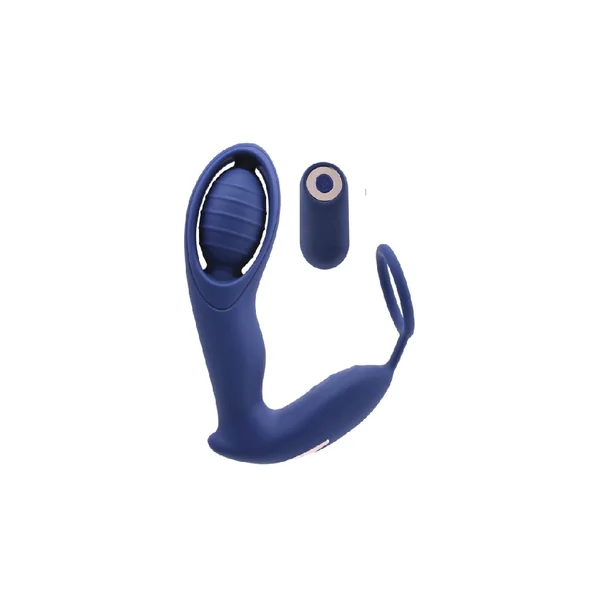 Zero Tolerance - Extra Mile Remote Controlled Prostate Massager & Cock Ring - Blue
