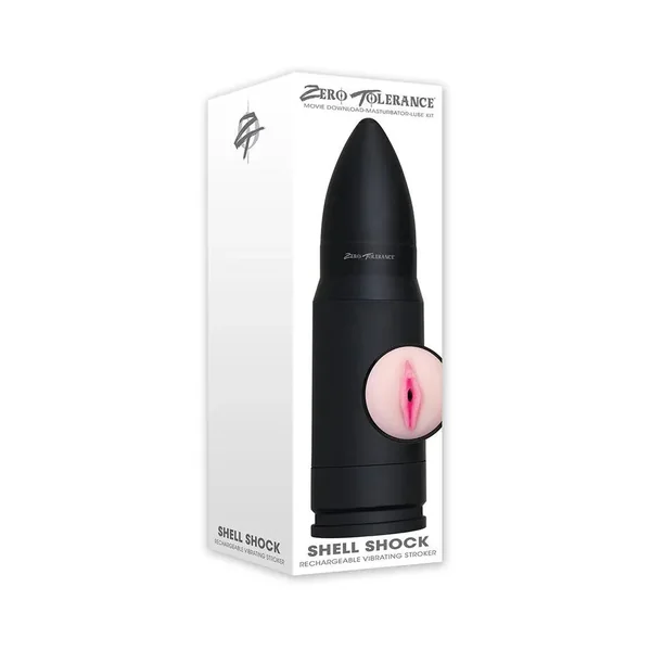 Zero Tolerance Shell Shock Rechargeable Bullet-Shaped Vibrating Vagina Stroker
