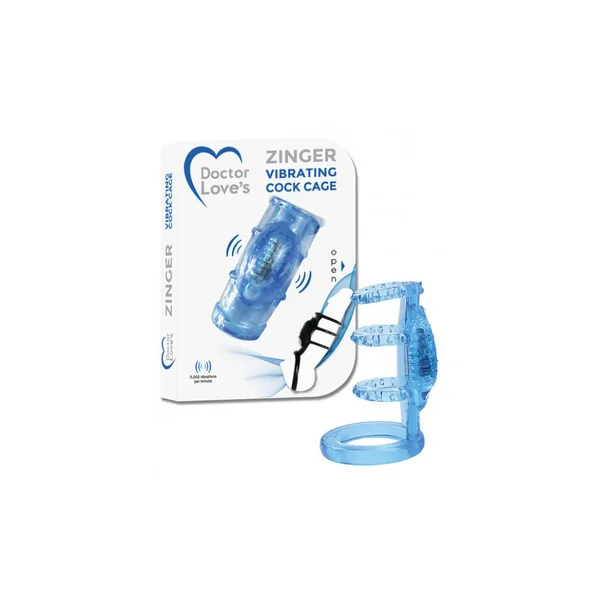 Zinger Vibrating Sleeve Blue