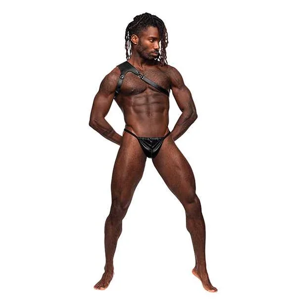 Zodiac PU Leather Shoulder Harness Black O/S