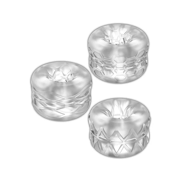 ZOLO Bumperz Strokers Masturbator Set (3 piece) – Clear