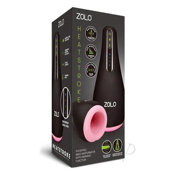 ZOLO Heatstroke Rechargeable Vibrating and Warming Masturbator - Black/Vanilla