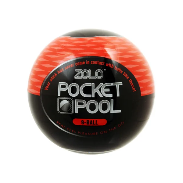 ZOLO Pocket Pool 8 Ball Masturbator Sleeve – Red