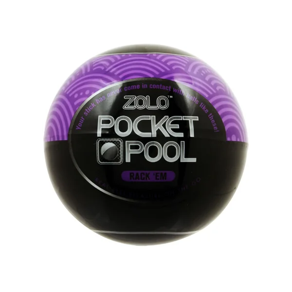 ZOLO Pocket Pool Rack `Em Masturbator Sleeve – Purple