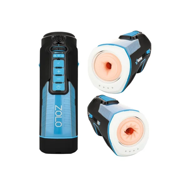 ZOLO Roboblow Full Shaft Male Blowjob Masturbator – Blue/Black