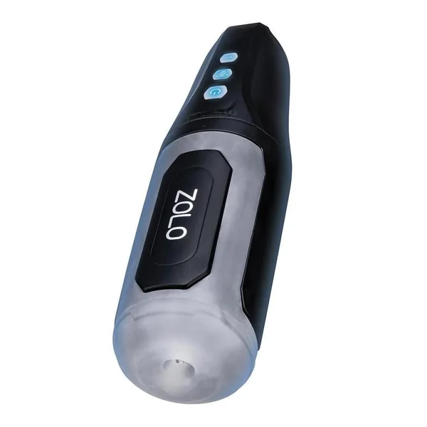 Zolo Suck And Squeeze Rechargeable Stroker – Black/Frost
