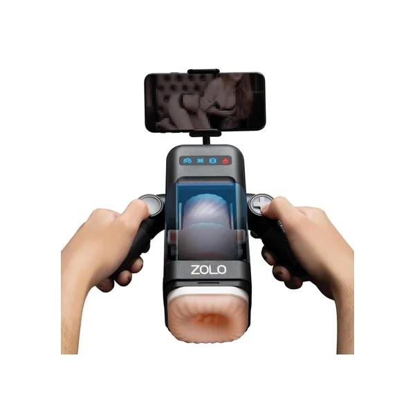 Zolo Vibrating Mountable Stroker – Gold